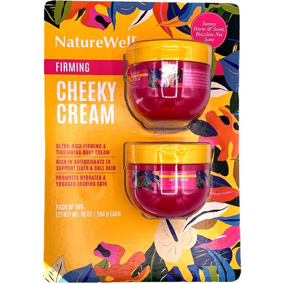 2-Pack NatureWell Cheeky Cream Ultra-Rich Firming & Tightening Moisturizer NEW - Picture 1 of 4